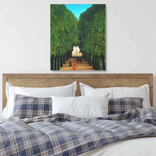 Henri Rousseau, Avenue in Saint Cloud Canvas Afdruk (Insitu (Slaapkamer))