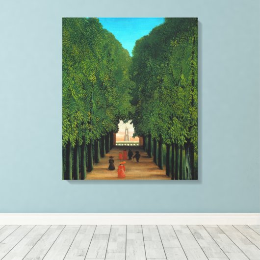 Henri Rousseau, Avenue in Saint Cloud Canvas Afdruk (Insitu (Houten vloer))