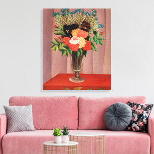 Henri Rousseau, Boeket Bloemen, Canvas Afdruk