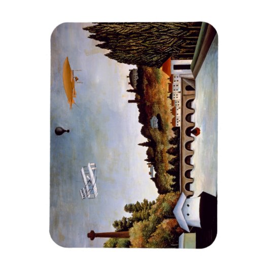 Henri Rousseau - brug van Sevres en heuvels van Cl Magneet (Verticaal)