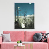 Henri Rousseau - Carnival Evening Canvas Afdruk (Insitu (Woonkamer))