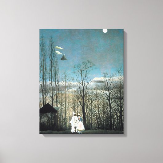 Henri Rousseau Carnival Evening Canvas Afdruk (Voorkant)