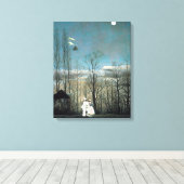 Henri Rousseau Carnival Evening Canvas Afdruk (Insitu (Houten vloer))