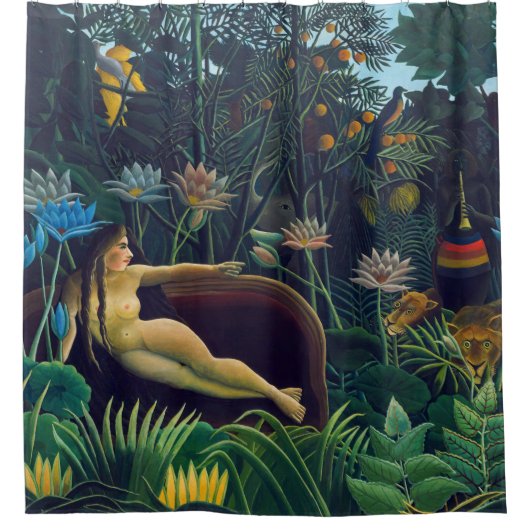 Henri Rousseau - De droom/Le Reve Douchegordijn (Voorkant)