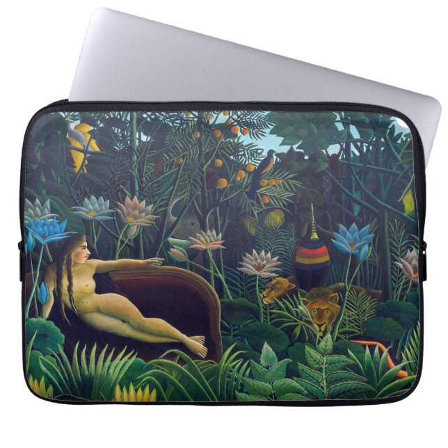 Henri Rousseau - De droom/Le Reve Laptop Sleeve (Voorkant)