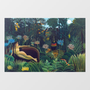 Henri Rousseau - De droom/Le Reve Raamsticker