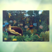 Henri Rousseau - De droom/Le Reve Raamsticker (Vel 3)