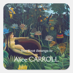 Henri Rousseau - De droom/Le Reve Vierkante Sticker