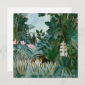 Henri Rousseau - De Equatoriale Jungle Kaart (Voorkant / Achterkant)