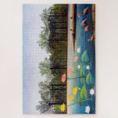 Henri Rousseau - De Flamingoes Legpuzzel (Verticaal)