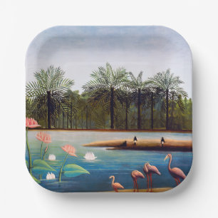 Henri Rousseau - De Flamingoes Papieren Bordje