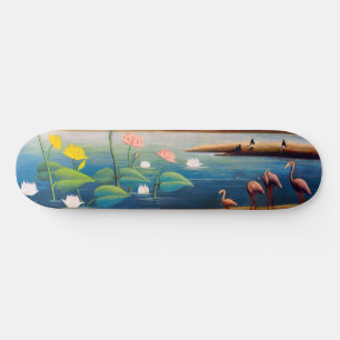 Henri Rousseau - De Flamingoes Skateboard