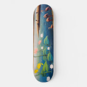 Henri Rousseau - De Flamingoes Skateboard (Voorkant)