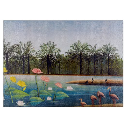 Henri Rousseau - De Flamingoes Snijplank (Voorkant)