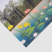 Henri Rousseau - De Flamingoes Tissuepapier (Detail)