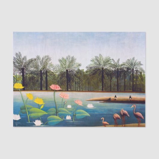 Henri Rousseau - De Flamingoes Tissuepapier (Voorkant)