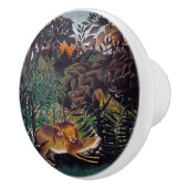 Henri Rousseau - De Hongaarse Leeuw Keramische Knop (Rechts)