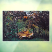 Henri Rousseau - De Hongaarse Leeuw Raamsticker (Vel 3)