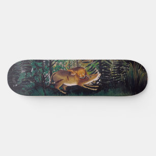 Henri Rousseau - De hongerige leeuw Skateboard