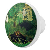 Henri Rousseau - De Merry Jesters Keramische Knop (Rechts)