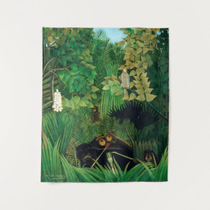 Henri Rousseau - De Merry Jesters Wandkleed