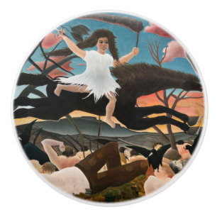 Henri Rousseau - De oorlog Keramische Knop