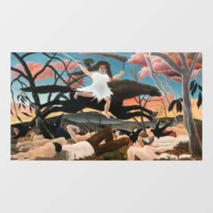 Henri Rousseau - De oorlog Raamsticker