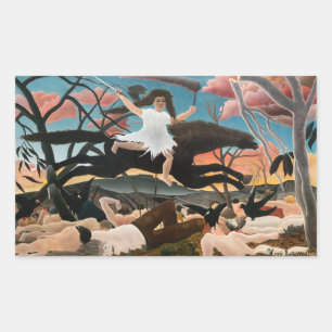 Henri Rousseau - De oorlog Rechthoekige Sticker