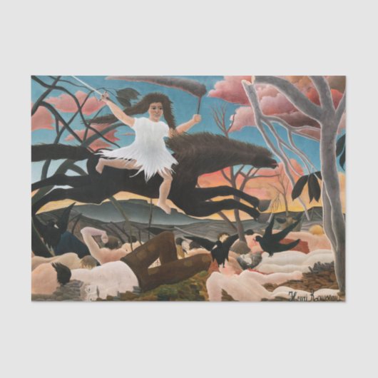 Henri Rousseau - De oorlog Tissuepapier (Voorkant)