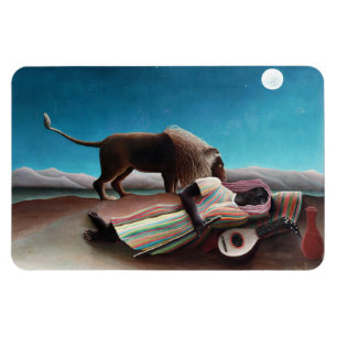 Henri Rousseau De Slaapende Gypsy Vintage Magneet