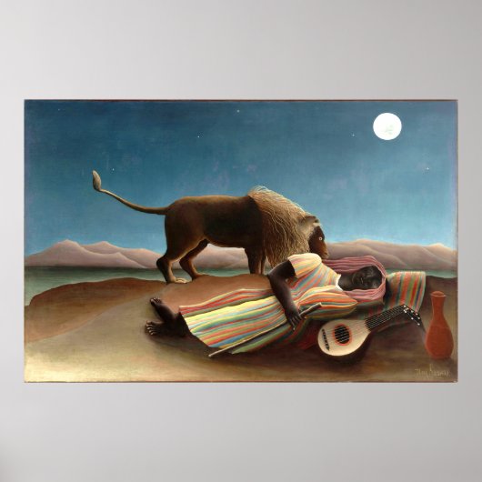 Henri Rousseau de slaapzwellingen Poster (Voorkant)