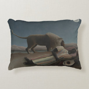 Henri Rousseau - De slapende zigeuner Decoratief Kussen