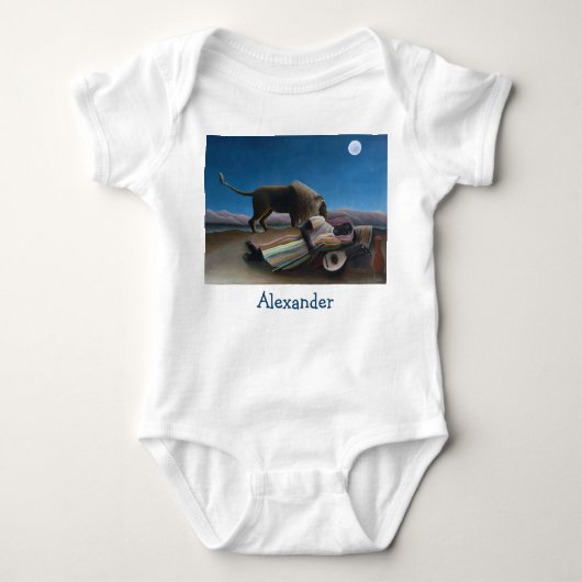 Henri Rousseau - De slapende zigeuner Romper (Voorkant)