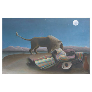 Henri Rousseau - De slapende zigeuner Stof