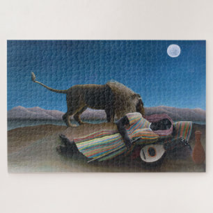 Henri Rousseau - De Slapende Zigeunerin Legpuzzel