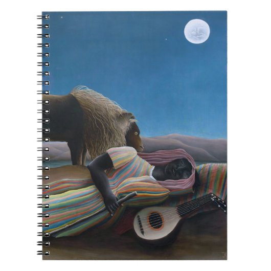 Henri Rousseau - De Slapende Zigeunerin Notitieboek (Voorkant)