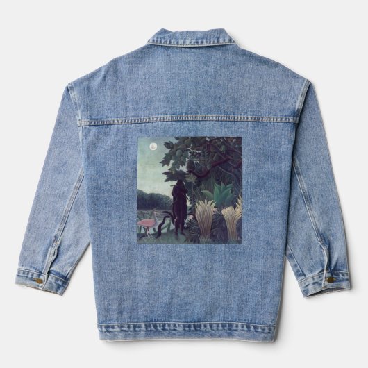 Henri Rousseau - De Snake Charmer Denim Jacket (Achterkant)