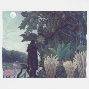 Henri Rousseau - De Snake Charmer Fleece Deken