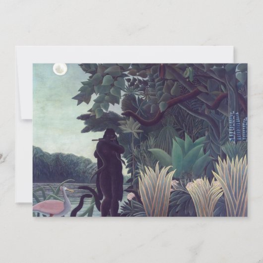 Henri Rousseau - De Snake Charmer Kaart (Voorkant)