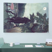 Henri Rousseau - De Snake Charmer Spandoek (Beurs)