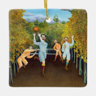 Henri Rousseau - De spelers van het Football Keramisch Ornament