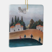Henri Rousseau - De vissers en het vliegtuig Keramisch Ornament (Rechts)