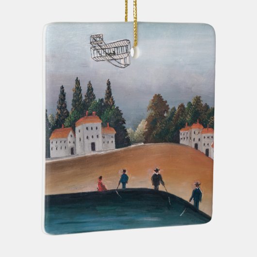 Henri Rousseau - De vissers en het vliegtuig Keramisch Ornament (Rechts)