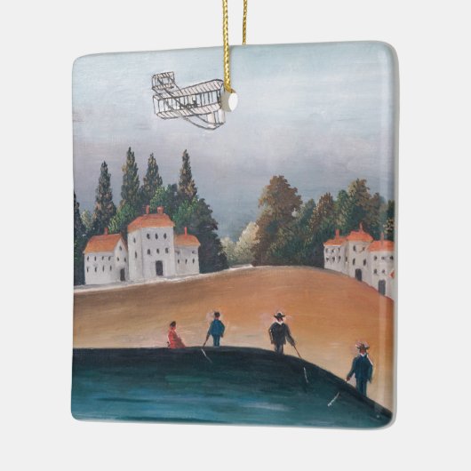 Henri Rousseau - De vissers en het vliegtuig Keramisch Ornament (Links)