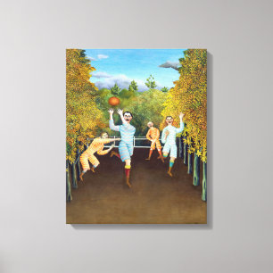 Henri Rousseau - De Voetbalspelers Canvas Afdruk