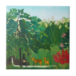 Henri Rousseau de Waterfall Tile Tegeltje