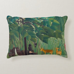 Henri Rousseau - De waterval Accent Kussen