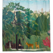 Henri Rousseau - De waterval Douchegordijn (Voorkant)