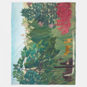 Henri Rousseau - De waterval Fleece Deken (Voorkant)