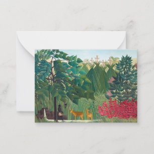 Henri Rousseau - De waterval Notitiekaartje